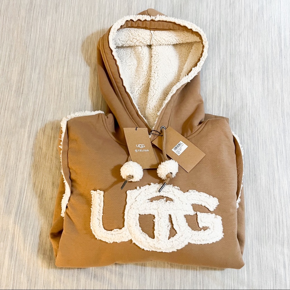 UGG x TELFAR Logo Hoodie in Chestnut NWT -IN HAND 🔥🔥😳 - Picture 6 of 16